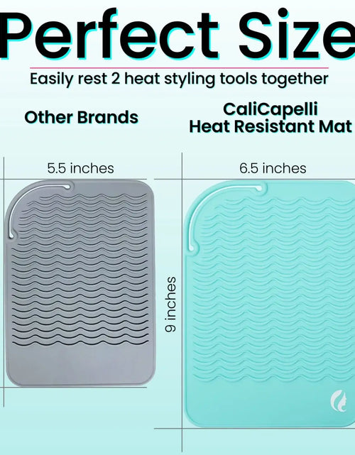 Load image into Gallery viewer, Pro Heat Resistant Mat (Mint) by Calicapelli Hair Tools
