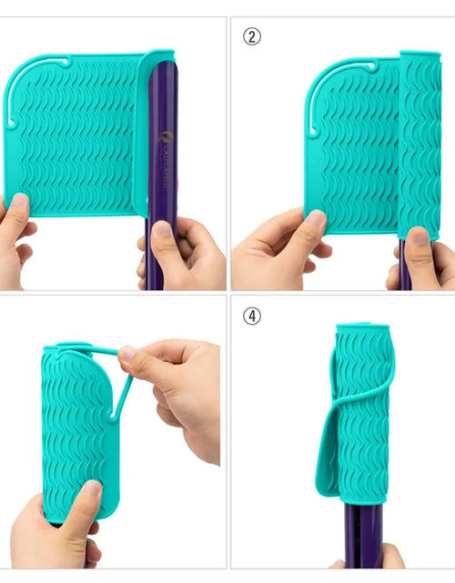 Load image into Gallery viewer, Pro Heat Resistant Mat (Mint) by Calicapelli Hair Tools
