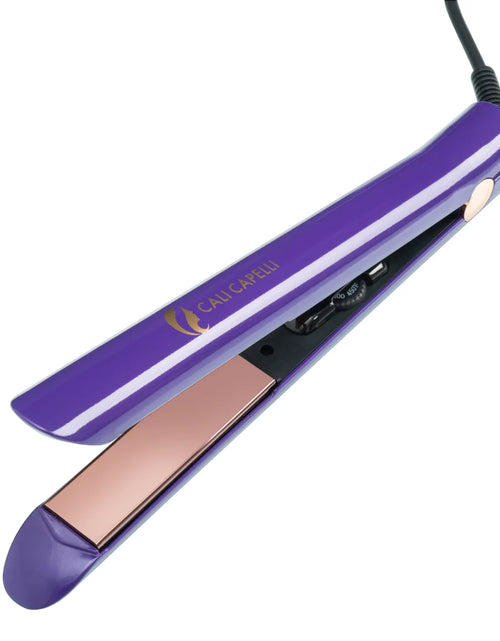 Load image into Gallery viewer, Pro-Series 1″ Titanium Hair Straightener Purple by Calicapelli Hair Tools
