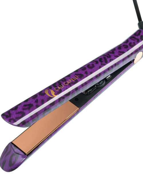 Load image into Gallery viewer, Limited: Pro-Series 1″ Titanium Hair Straightener Leopard by Calicapelli Hair Tools
