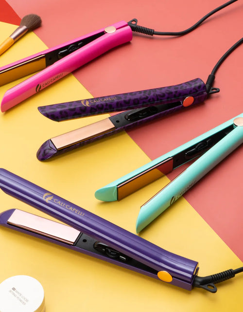 Load image into Gallery viewer, Pro-Series 1″ Titanium Hair Straightener Pink by Calicapelli Hair Tools
