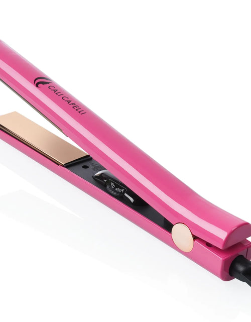 Load image into Gallery viewer, Pro-Series 1″ Titanium Hair Straightener Pink by Calicapelli Hair Tools
