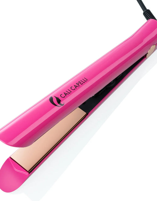 Load image into Gallery viewer, Pro-Series 1″ Titanium Hair Straightener Pink by Calicapelli Hair Tools
