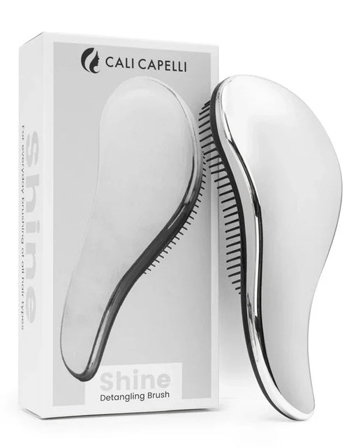 Load image into Gallery viewer, Shine Detangling Hair Brush (Silver) by Calicapelli Hair Tools
