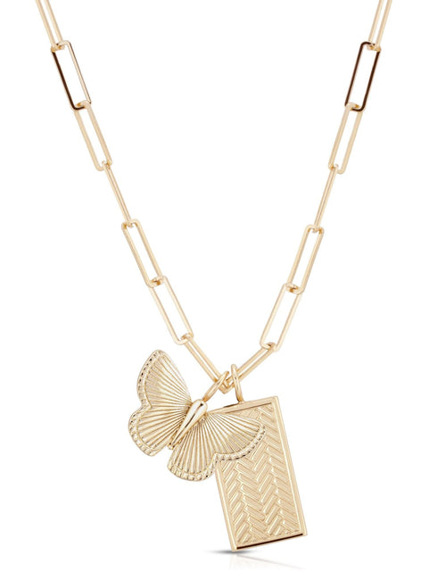 Load image into Gallery viewer, Callen Charm Necklace by eklexic jewelry
