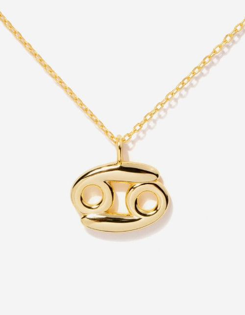 Load image into Gallery viewer, Cancer Zodiac Necklace by Little Sky Stone
