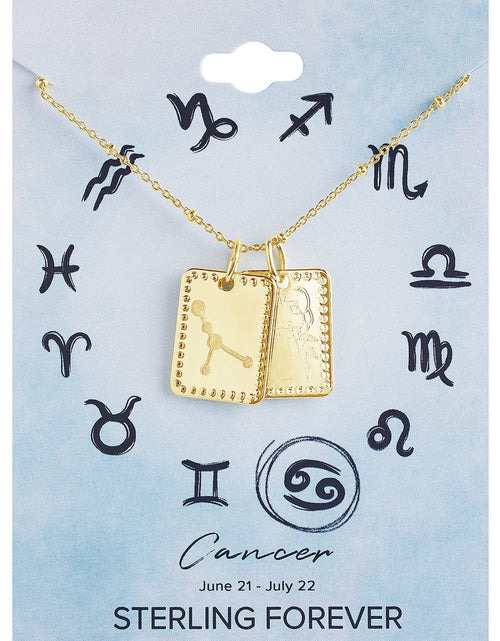 Load image into Gallery viewer, Zodiac Tag Necklace by Sterling Forever
