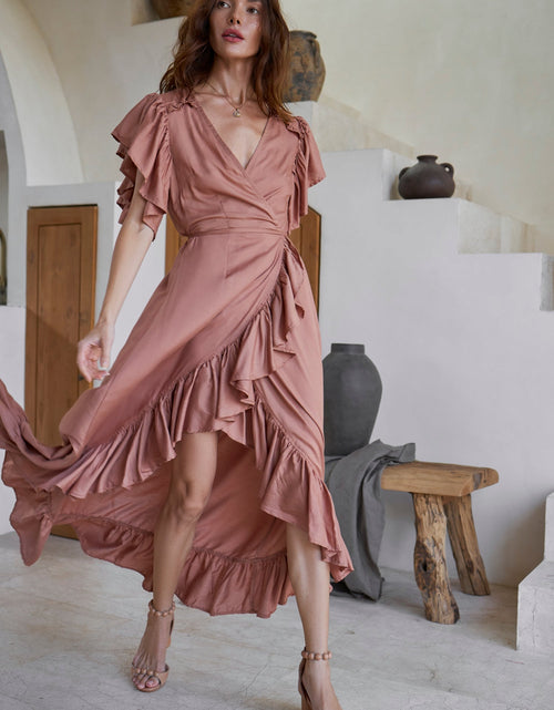 Load image into Gallery viewer, Carmen Wrap Maxi Dress by ELF
