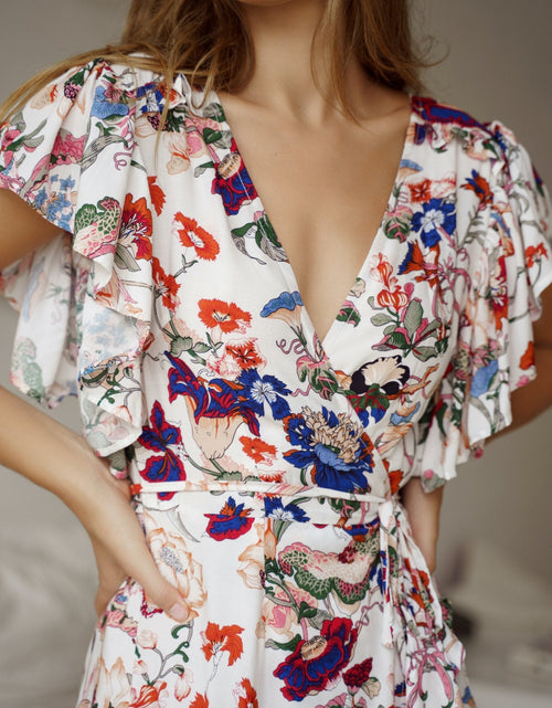 Load image into Gallery viewer, Carmen Wrap Maxi Dress by ELF
