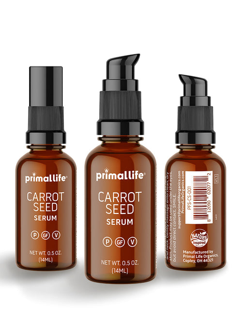 Load image into Gallery viewer, Carrot Seed Serum, 0.5 oz by Primal Life Organics #1 Best Natural Dental Care

