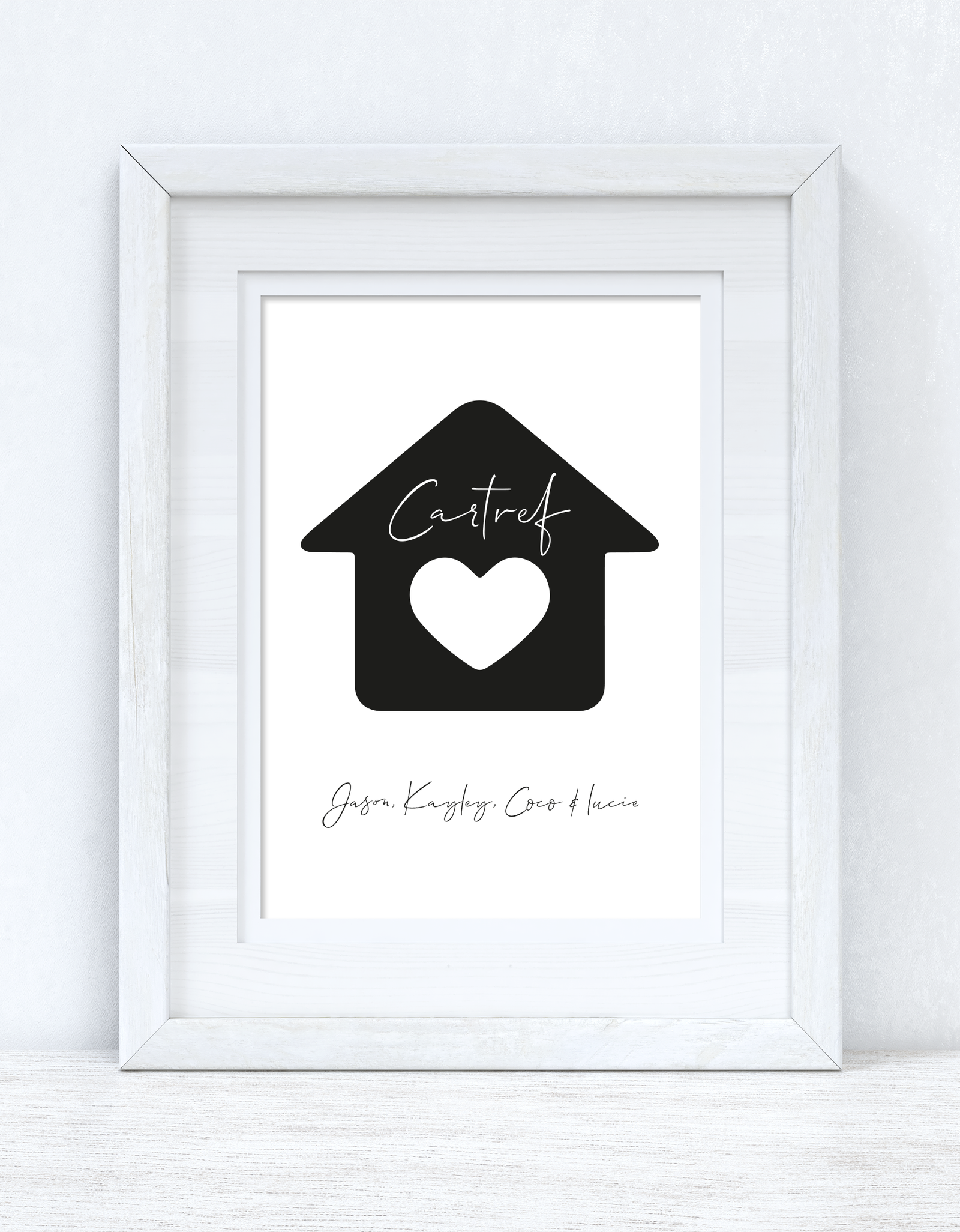 Cartef Personalised Home Names Home Welsh Decor Wall Decor Print by WinsterCreations™ Official Store