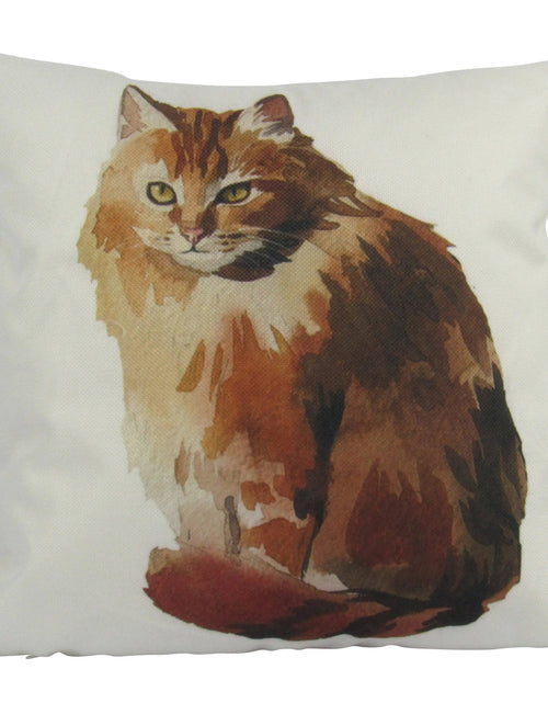 Load image into Gallery viewer, Cat |  Sitting | Cat Pillow | Cute Cat | Cat Gifts | Cat Decor | Cat Photo | Gifts for Cat Lovers | Accent pillow | Throw Pillow Covers by UniikPillows
