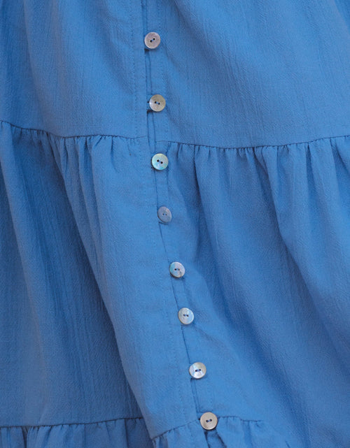 Load image into Gallery viewer, Catalina Smocked Linen Mini Dress by ELF
