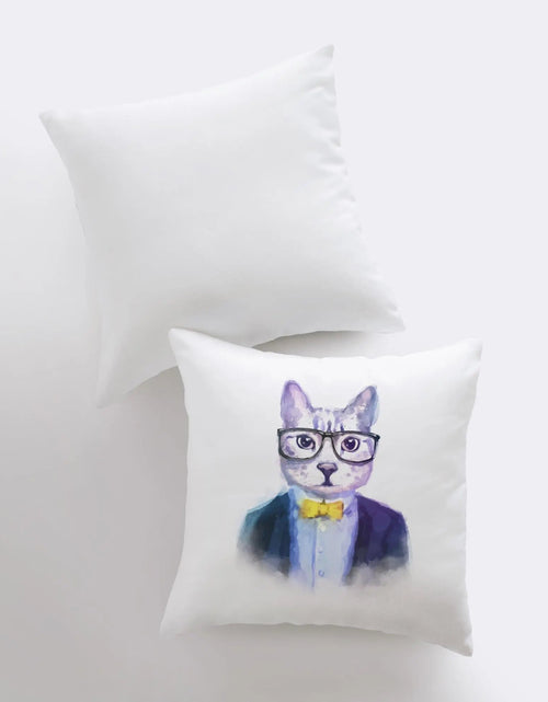 Load image into Gallery viewer, Cats | Hipster | Pillow Cover | Throw Pillow | Cat Gift | Home Decor | Cute Throw Pillows | Best Throw Pillows | Unique Decorative Pillows by UniikPillows
