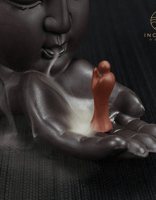 Load image into Gallery viewer, Ceramic Buddha Backflow Incense Burner by incenseocean

