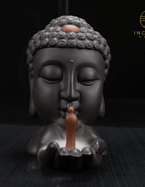 Load image into Gallery viewer, Ceramic Buddha Backflow Incense Burner by incenseocean
