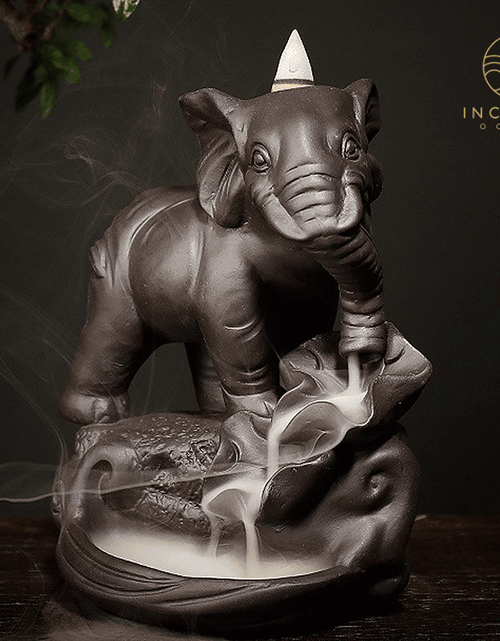 Load image into Gallery viewer, Ceramic Elephant Incense Burner by incenseocean
