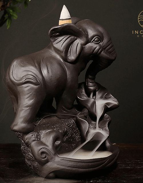 Load image into Gallery viewer, Ceramic Elephant Incense Burner by incenseocean
