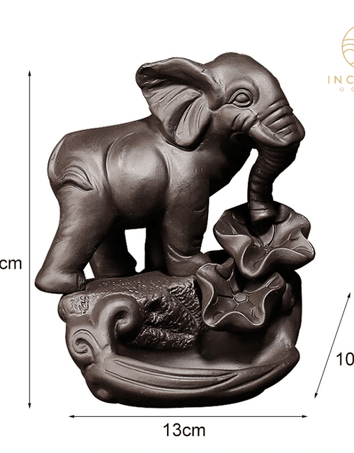 Load image into Gallery viewer, Ceramic Elephant Incense Burner by incenseocean

