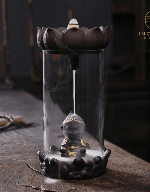 Load image into Gallery viewer, Ceramic Sun Wukong Backflow Incense Burner by incenseocean
