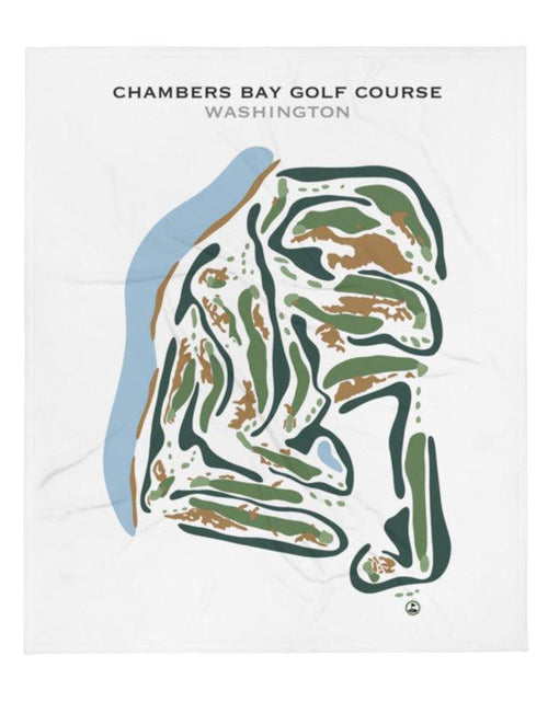 Load image into Gallery viewer, Chambers Bay Golf Course, University Place Washington - Printed Golf Courses by Golf Course Prints
