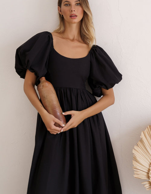 Load image into Gallery viewer, Cherie Puff Sleeve Midi Dress by ELF
