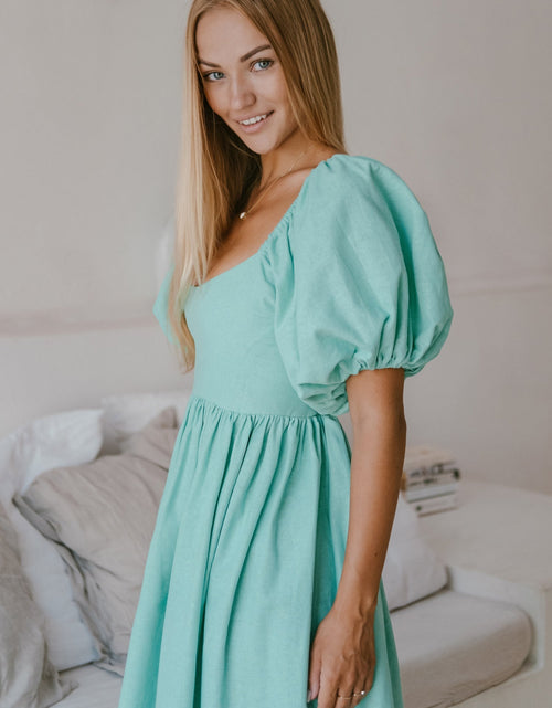 Load image into Gallery viewer, Cherie Puff Sleeve Midi Dress by ELF
