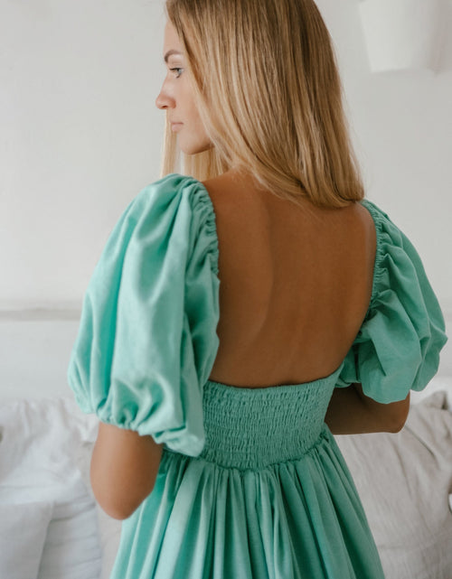 Load image into Gallery viewer, Cherie Puff Sleeve Midi Dress by ELF
