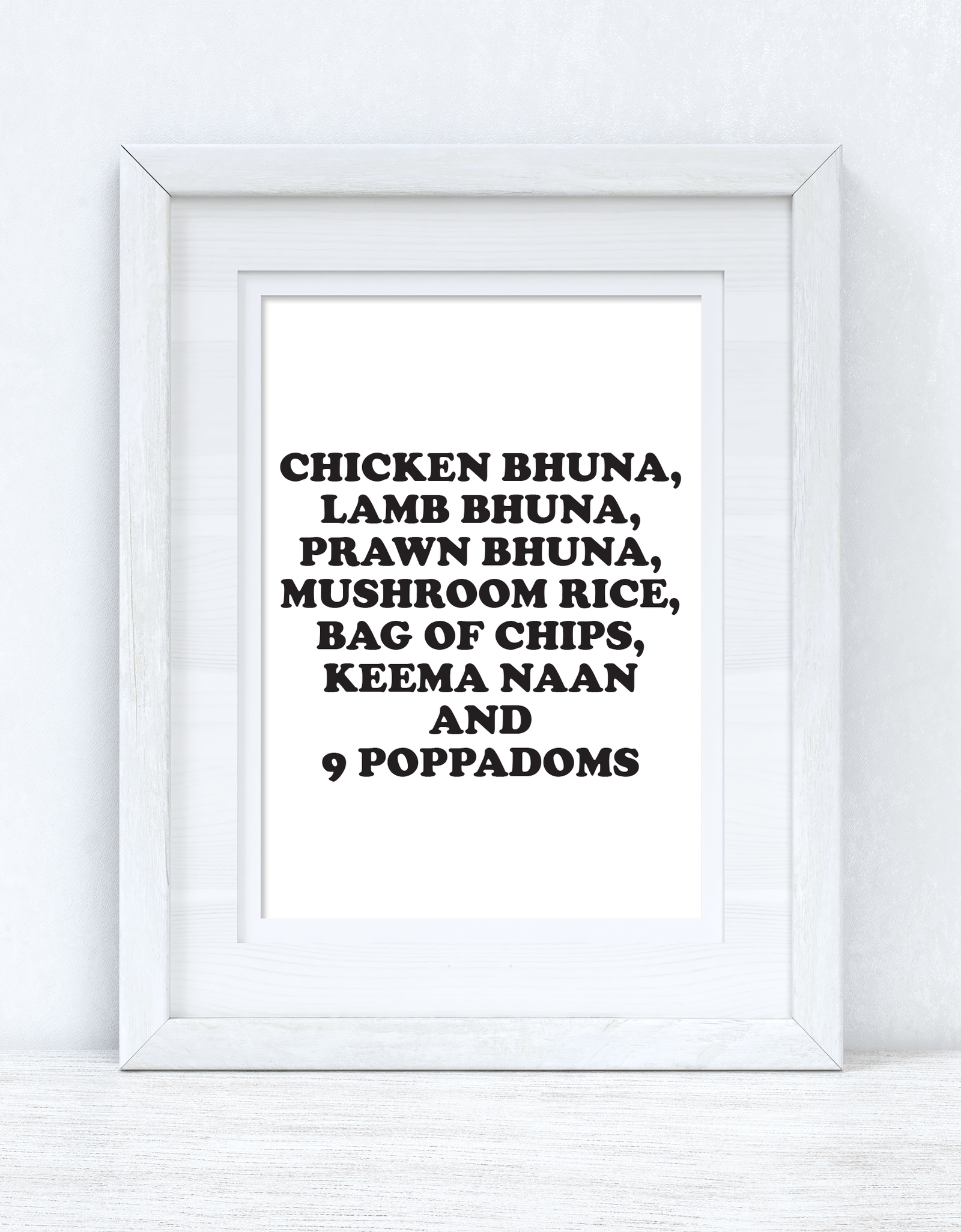 Chicken Bhuna 2 Gavin & Stacey Kitchen Funny Simple Wall Decor Print by WinsterCreations™ Official Store