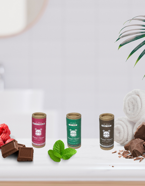 Load image into Gallery viewer, Vegan Lip Balm Trios by Hippotanicals
