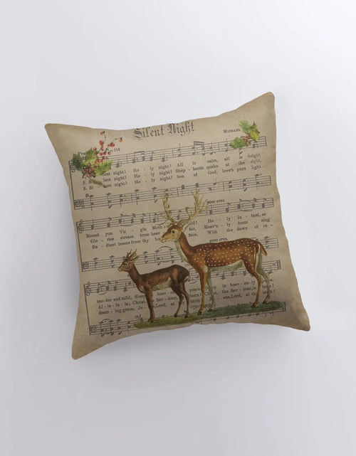 Load image into Gallery viewer, Christmas Decorations Rustic | Silent Night Pillows | Retro Christmas Decor Pillow | Christmas | Christmas tree | Christmas Gifts | Mom Gift by UniikPillows
