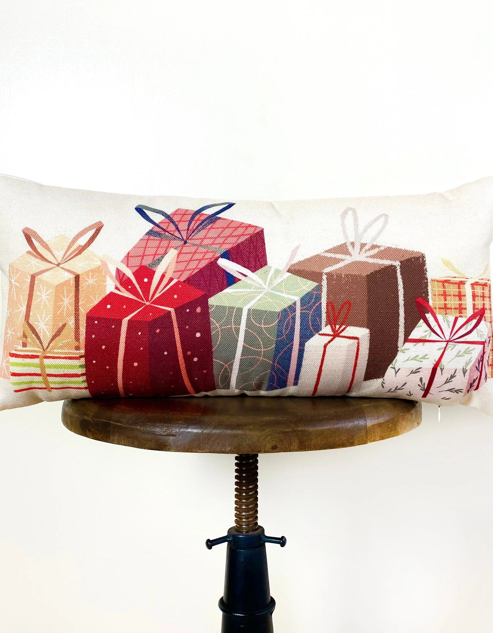 Christmas Gift Train | Throw Pillow Cover | 20x10 | Decorative Pillows for Couch | Christmas Throw Pillows | Christmas Home Decor | Mom Gift by UniikPillows