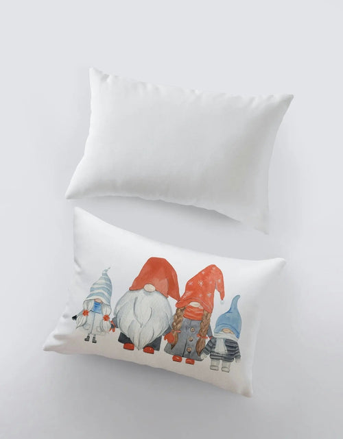 Load image into Gallery viewer, Christmas Gnome Red | 18x12 | Christmas Throw Pillow | Merry Christmas | Throw Pillow | Home Décor | Christmas Décor | Christmas Gift by UniikPillows
