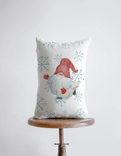 Load image into Gallery viewer, Christmas Gnome Red Had | 12x18 | Christmas Throw Pillow | Merry Christmas | Throw Pillow | Home Décor | Christmas Décor | Christmas Gift by UniikPillows
