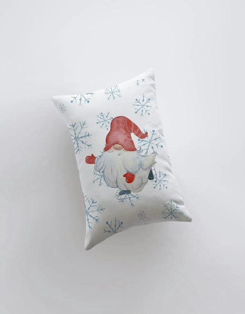 Load image into Gallery viewer, Christmas Gnome Red Had | 12x18 | Christmas Throw Pillow | Merry Christmas | Throw Pillow | Home Décor | Christmas Décor | Christmas Gift by UniikPillows

