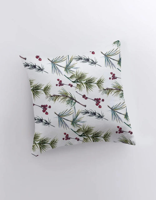 Load image into Gallery viewer, Christmas Holly Berries and Twigs Throw Pillow Cover |  Pillow Cover | Holiday Decor | Unique Home Decor | Home Decor Modern | Room Decor by UniikPillows

