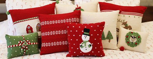 Load image into Gallery viewer, Snowman 10" Pillow by Melange Collection
