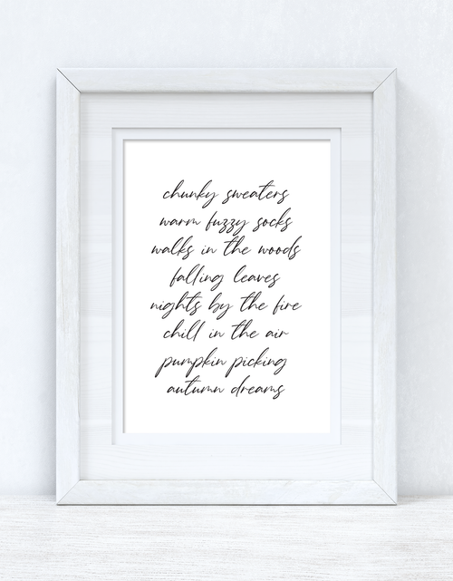 Load image into Gallery viewer, Chunky Sweaters Autumn Seasonal Wall Home Decor Print by WinsterCreations™ Official Store
