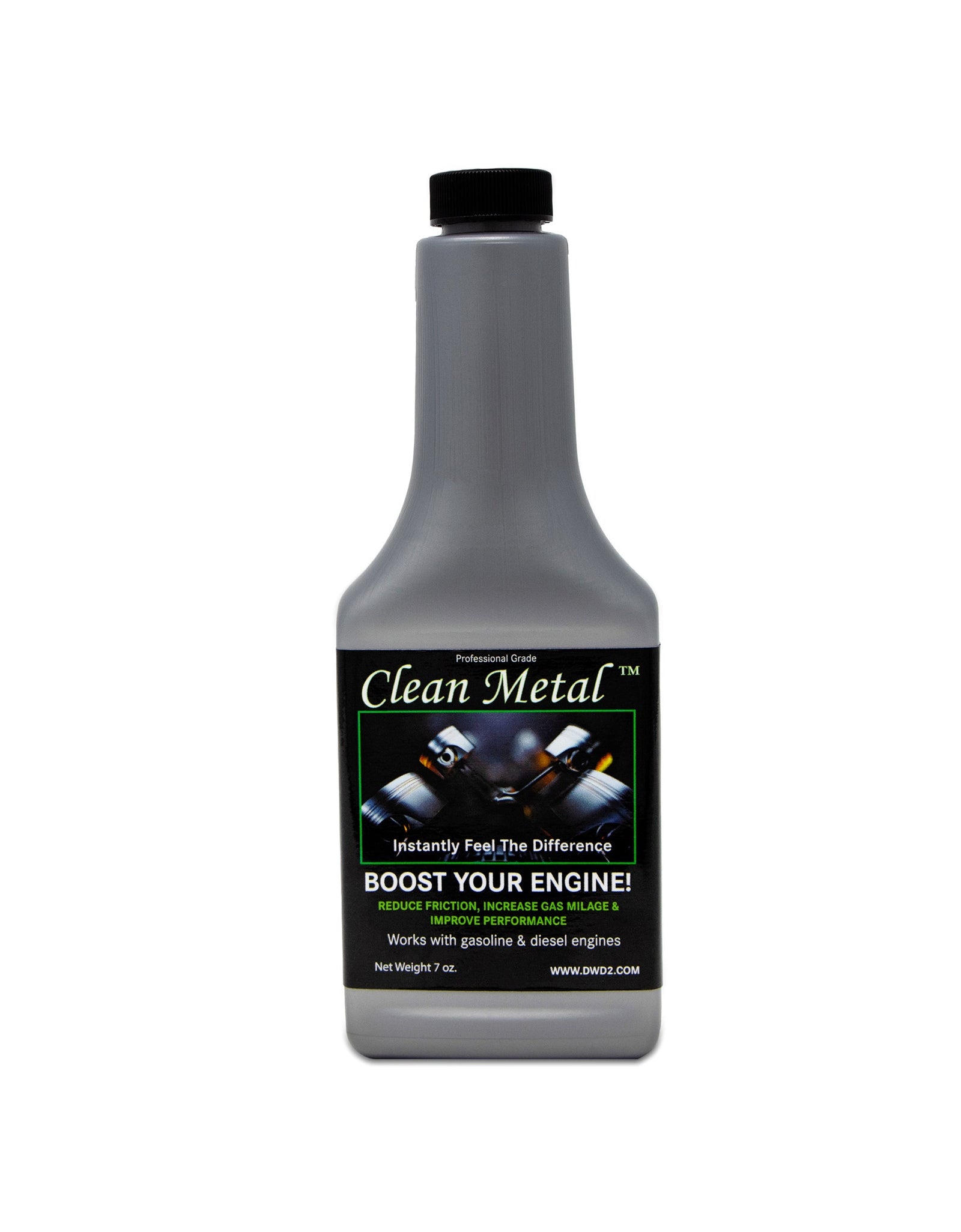 DWD2 Clean Metal™ Conditioner - Engine Oil Additive, Friction Reducer 7 oz. | Motor Oil Additive | Nano-Technology | Reduce Heat and Friction | Enhance Engine Performance | Increase Fuel Economy by The DWD2 System, Inc.