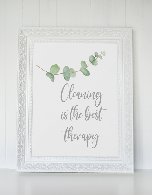 Load image into Gallery viewer, Cleaning Is The Best Therapy Hinch Cleaning Home Wall Decor Print by WinsterCreations™ Official Store
