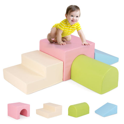 Load image into Gallery viewer, Climb and Crawl Foam Block Play Set for Infant Baby-Multicolor
