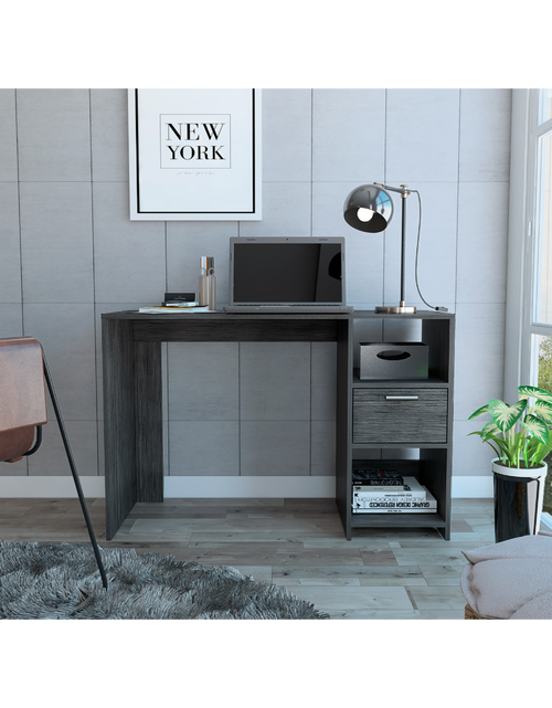 Load image into Gallery viewer, Arlington Writing Computer Desk, One Drawer, Two Shelves by FM FURNITURE
