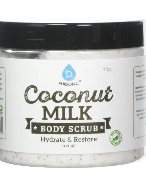 Load image into Gallery viewer, 100% Natural Coconut Milk Body Scrub 14oz by Pursonic
