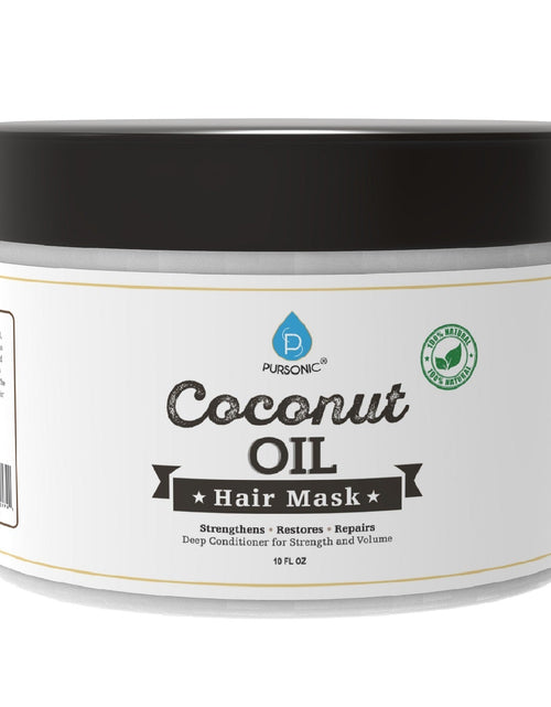 Load image into Gallery viewer, 100% Natural Coconut Oil Hair Mask 10 Oz by Pursonic

