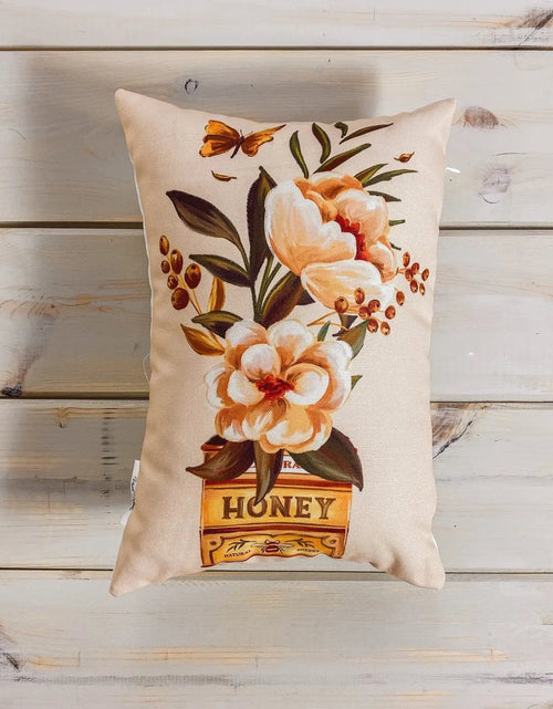 Load image into Gallery viewer, Coffee | Flower | Planters | Pillow Cover | 12x18 | Vintage | Floral arrangement | Throw Pillow | Throw Pillow Covers | Pillow | Gift by UniikPillows
