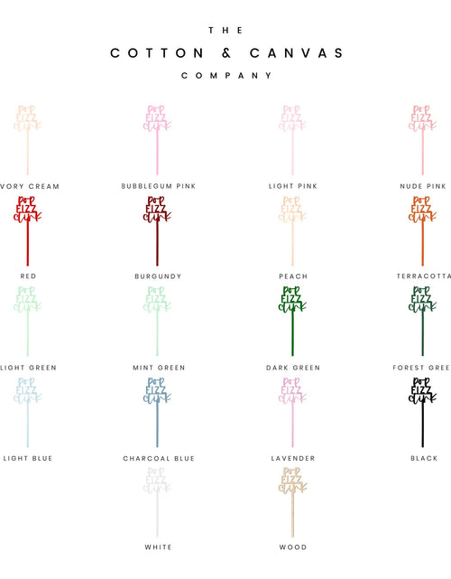 Load image into Gallery viewer, Pop Fizz Clink Drink Stirrers, Pack of 12 by The Cotton &amp; Canvas Co.
