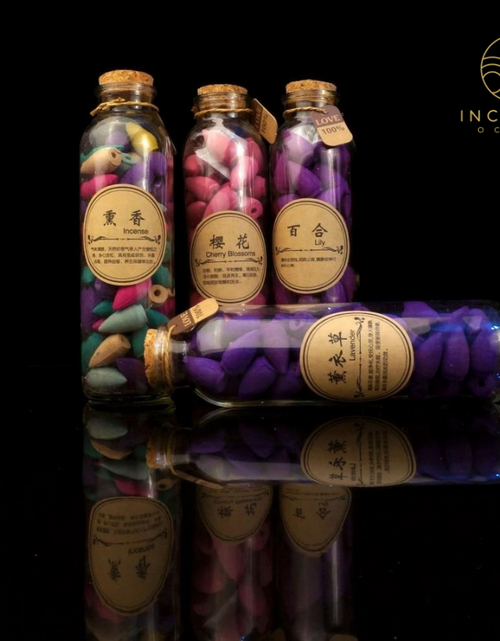 Load image into Gallery viewer, Glass Bottle Package Incense Cones by incenseocean
