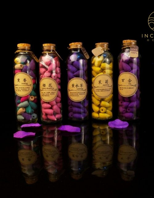 Load image into Gallery viewer, Glass Bottle Package Incense Cones by incenseocean
