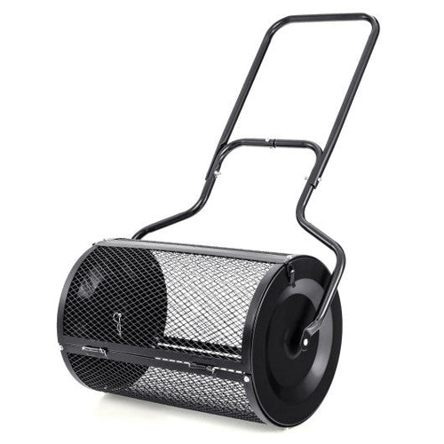 Load image into Gallery viewer, 24” Peat Moss Spreader with Upgrade Side Latches and U-shape Handle-Black
