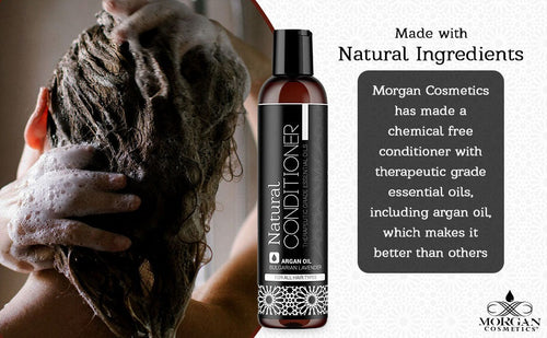 Load image into Gallery viewer, Argan Natural Conditioner Lavender 8 oz by Morgan Cosmetics
